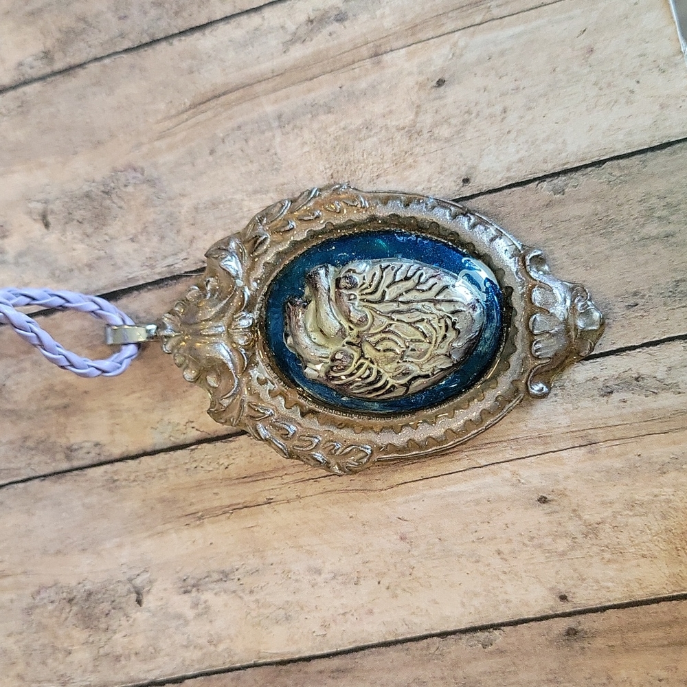 Anatomical Heart Cameo Necklace